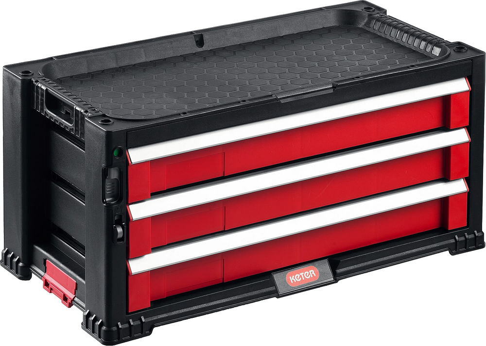 Ящик 562 х 289 х 262 мм (22) с 3 выдвижными полками DRAWER-3 KETER 38381-3
