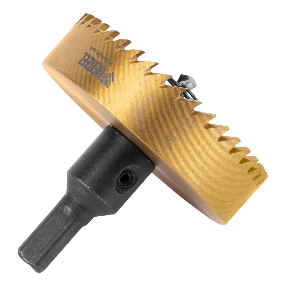 Коронка по металлу HSS, 68 мм, нитридтитановое покрытие Denzel (724122)