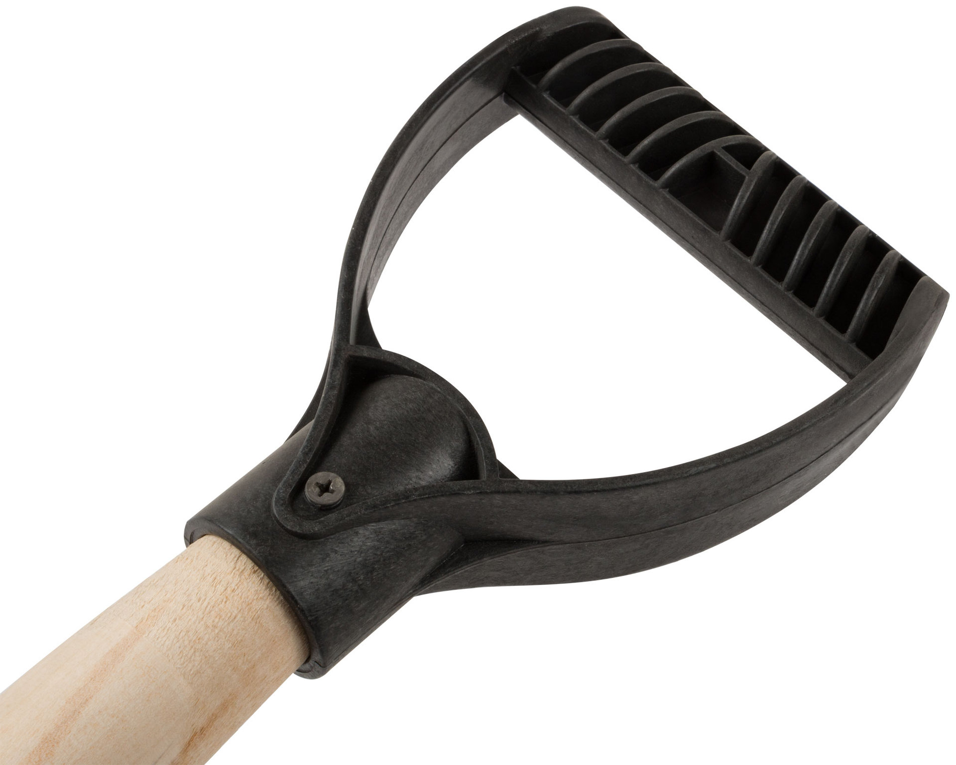 Лопата штыковая, рельсовая сталь, с деревянным черенком 210х385х1440 мм (77193)