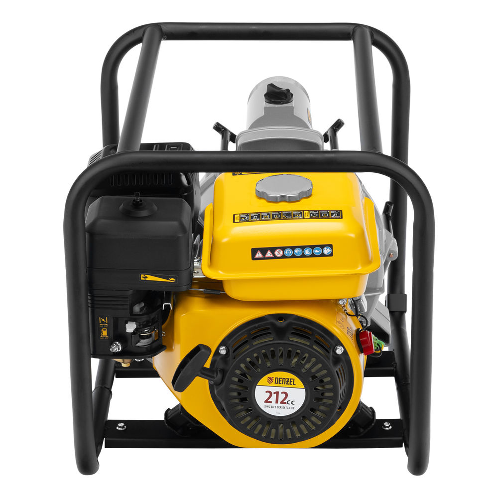 Мотопомпа бензиновая для грязной воды PX-80D7, 7 л.с., 3, 1300 л/мин, глуб 8 м,напор 30 м Denzel (99206)