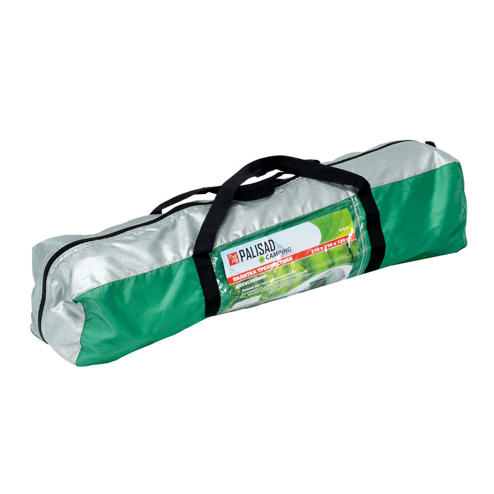Палатка двухслойная трехместная 210 x 210 x 130 см, Camping Palisad (69522)