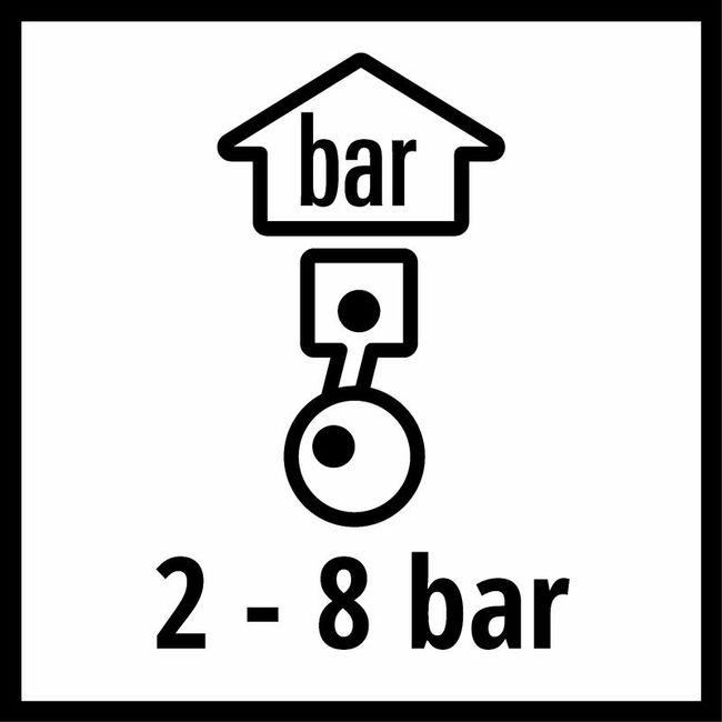 Пистолет продувочный Einhell, 2-8 бар, удл.сопло 95 мм (4133102)