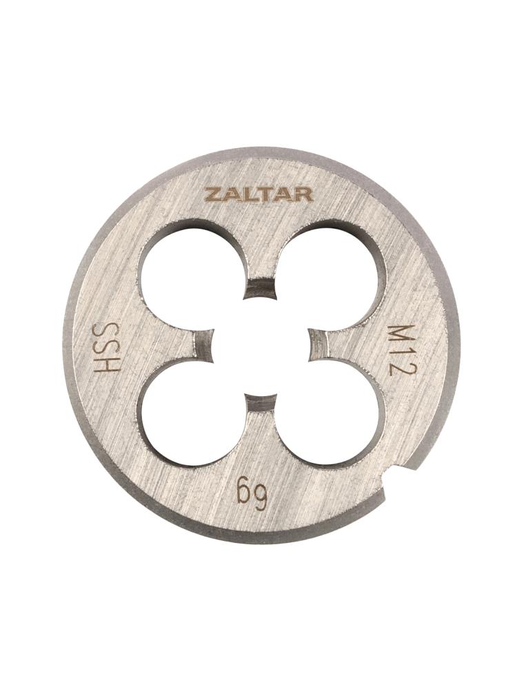 Плашка круглая резьбонарезная HSS, DIN 223 B (DIN EN 22568), M12 x 1.75, 38 x 14 (ZA-10407)