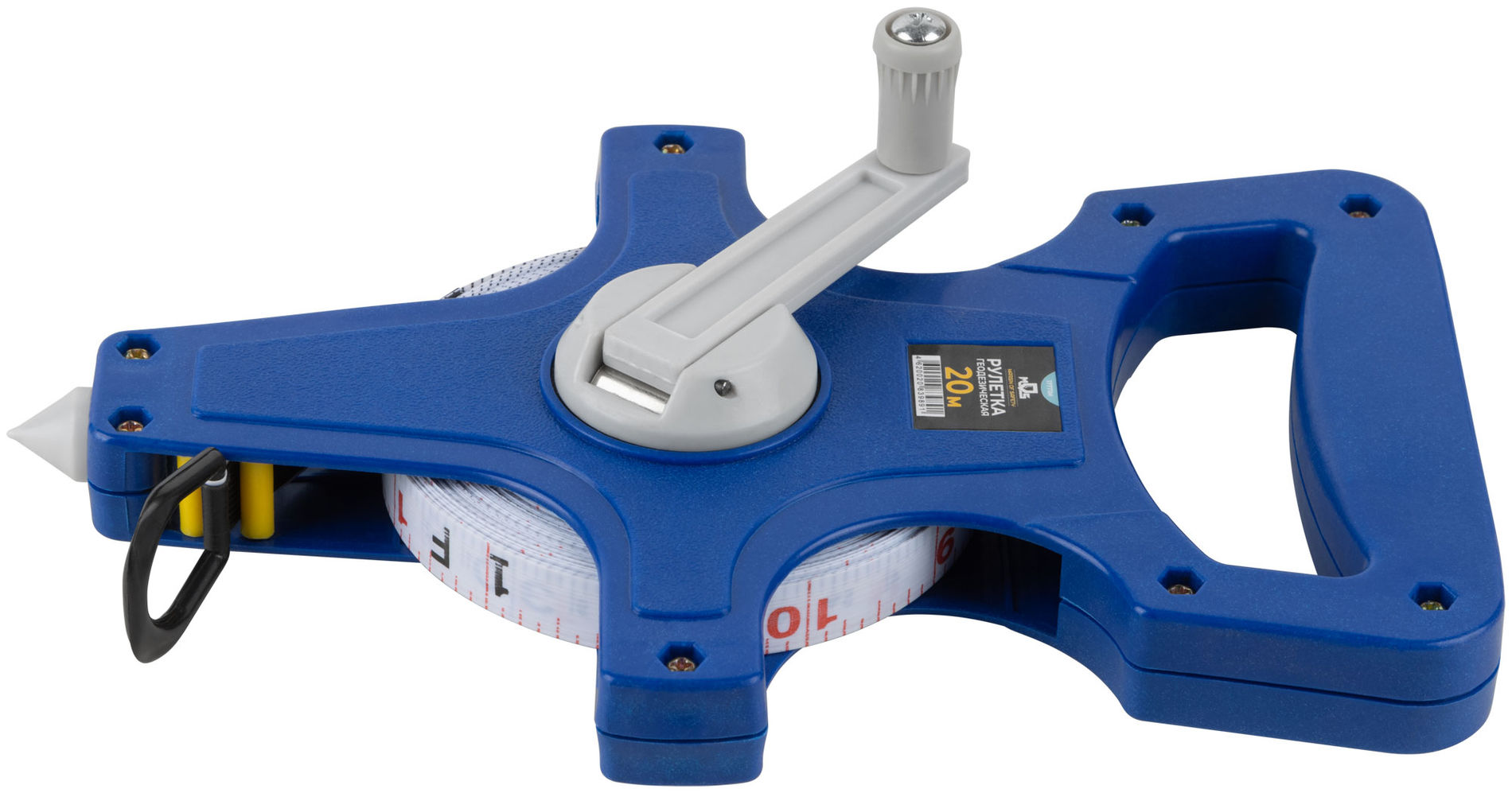 Рулетка геодезическая, открытый корпус, фибергласовая лента 20 м (17771М)