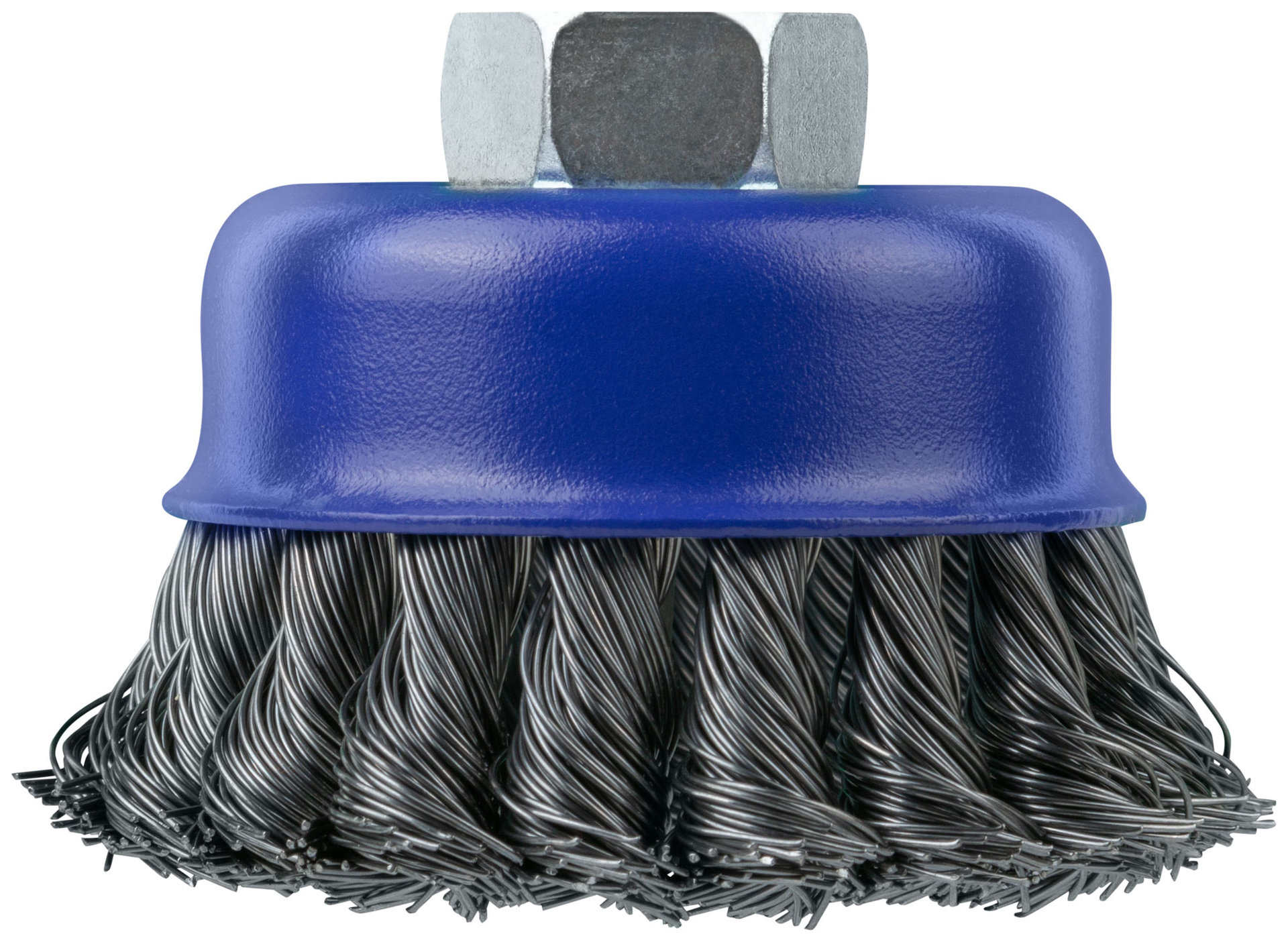 Щетка для УШМ, М14, тип Чашка, крученая витая проволока 0,5 мм, 75 мм, блистер, CUTOP Profi (82-898)