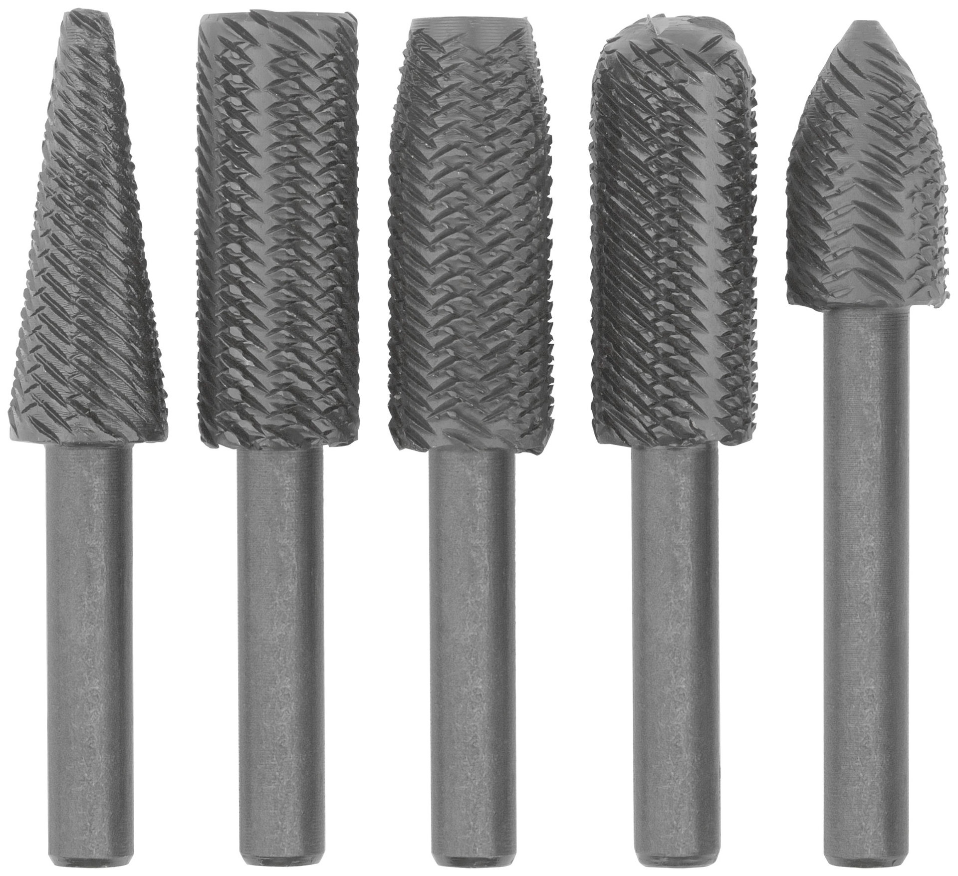 Шарошки стальные по металлу, 5 шт. (36475)