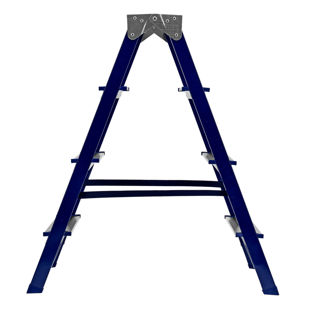 Стремянка двусторонняя 4 ступени, стальная, Сибртех (97934)