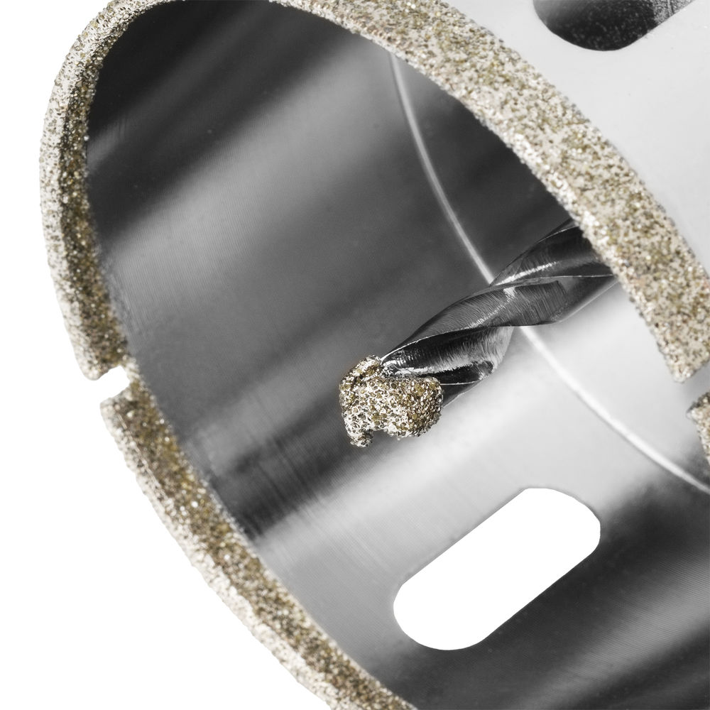 Сверло алмазное по керамограниту, 70 х 67 мм, трехгранный хвостовик Matrix (726703)