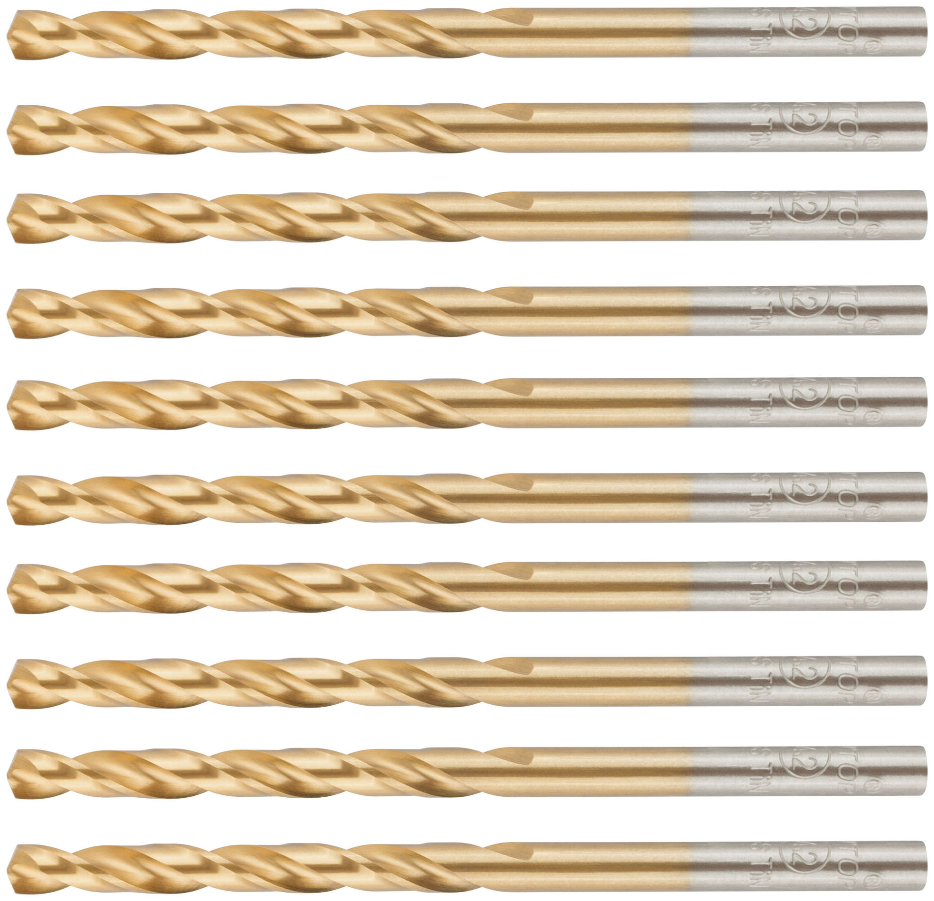 Сверло по металлу Cutop Profi с титановым покрытием, 4,2х75 мм (10 шт) (52-444)