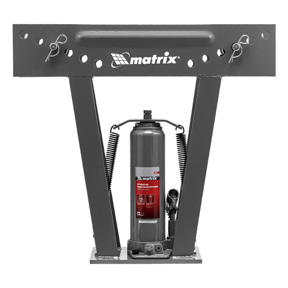 Трубогиб гидравлический, 1/2-2, 12 т, в комплекте с башмаками Matrix (181335)