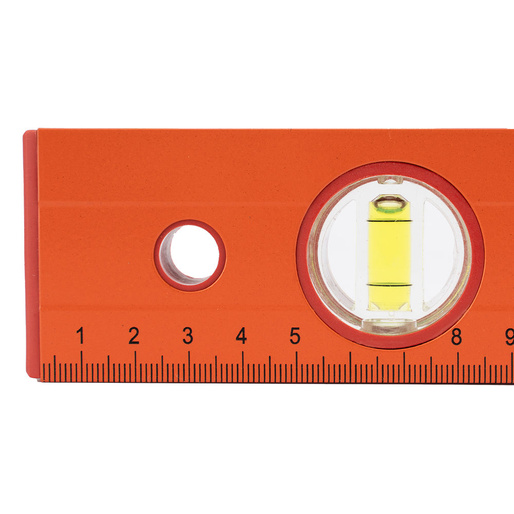 Уровень алюминиевый, 600 мм, 3 глазка, желтый, линейка Sparta (330235)