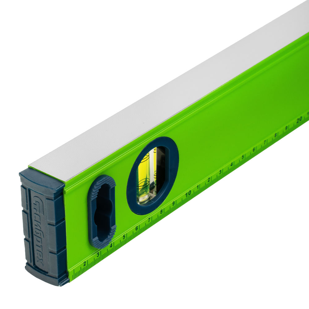 Уровень алюминиевый УСМ-0,5-1200, фрезерованный, 3 глазка, магнитный, рукоятки, 1200 мм Сибртех (34118)