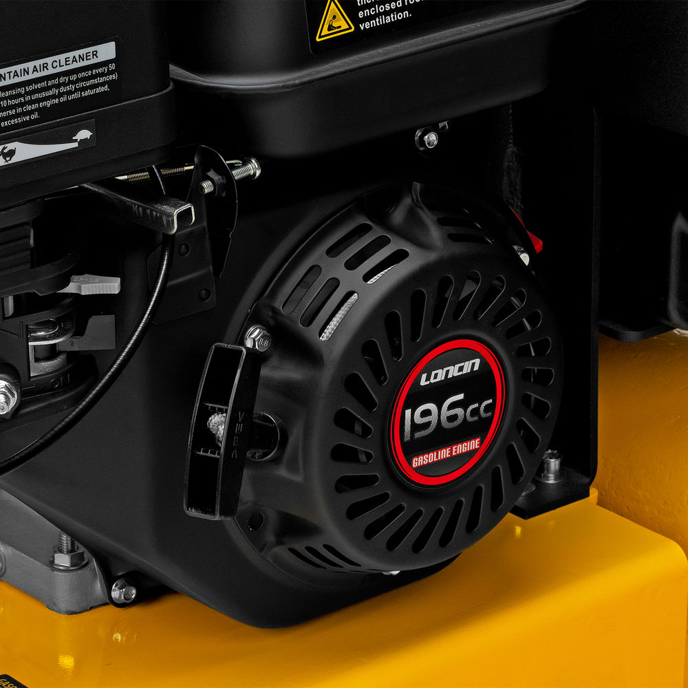 Виброплита бензиновая VC-30W, 30 кН, 60*45 см, 196 см3, бак для воды Denzel (97042)