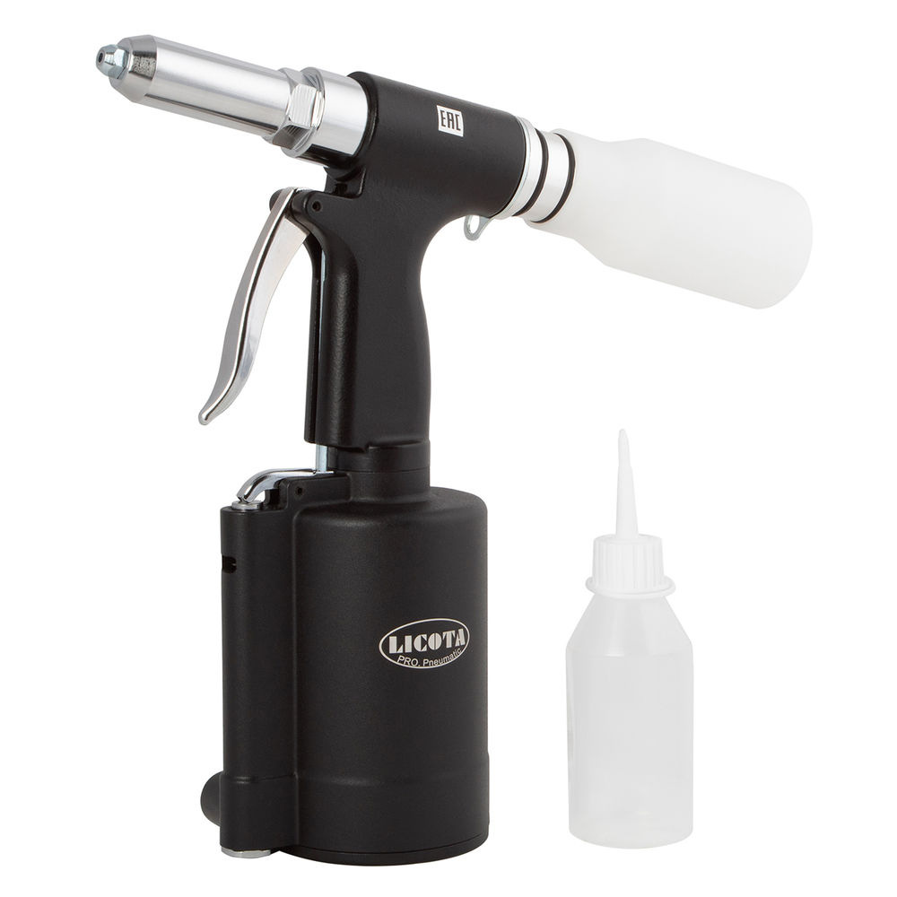 Заклепочный пистолет пневмогидравлический до 5 мм набор, Licota, PAV-00010KA