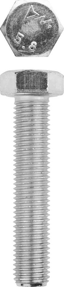 Болт M16 x 80 мм, кл. пр. 5.8, цинк, 5 кг, ГОСТ 7798-70 ЗУБР 303080-16-080