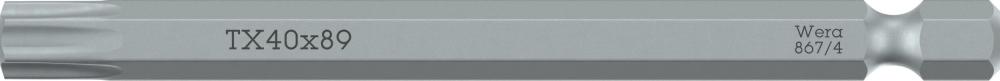 Бита TX 6 x 89 мм 1/4 E6.3 TORX серия 867/4 Z Wera WE-332600