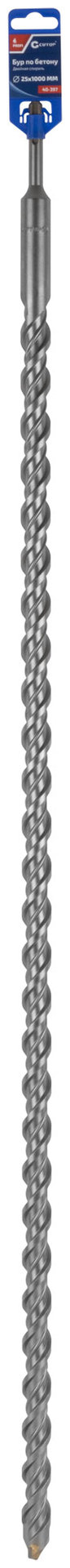 Бур по бетону CUTOP, Profi, двойная резьба, SDS-Plus, 25 х 1000 мм (40-397)