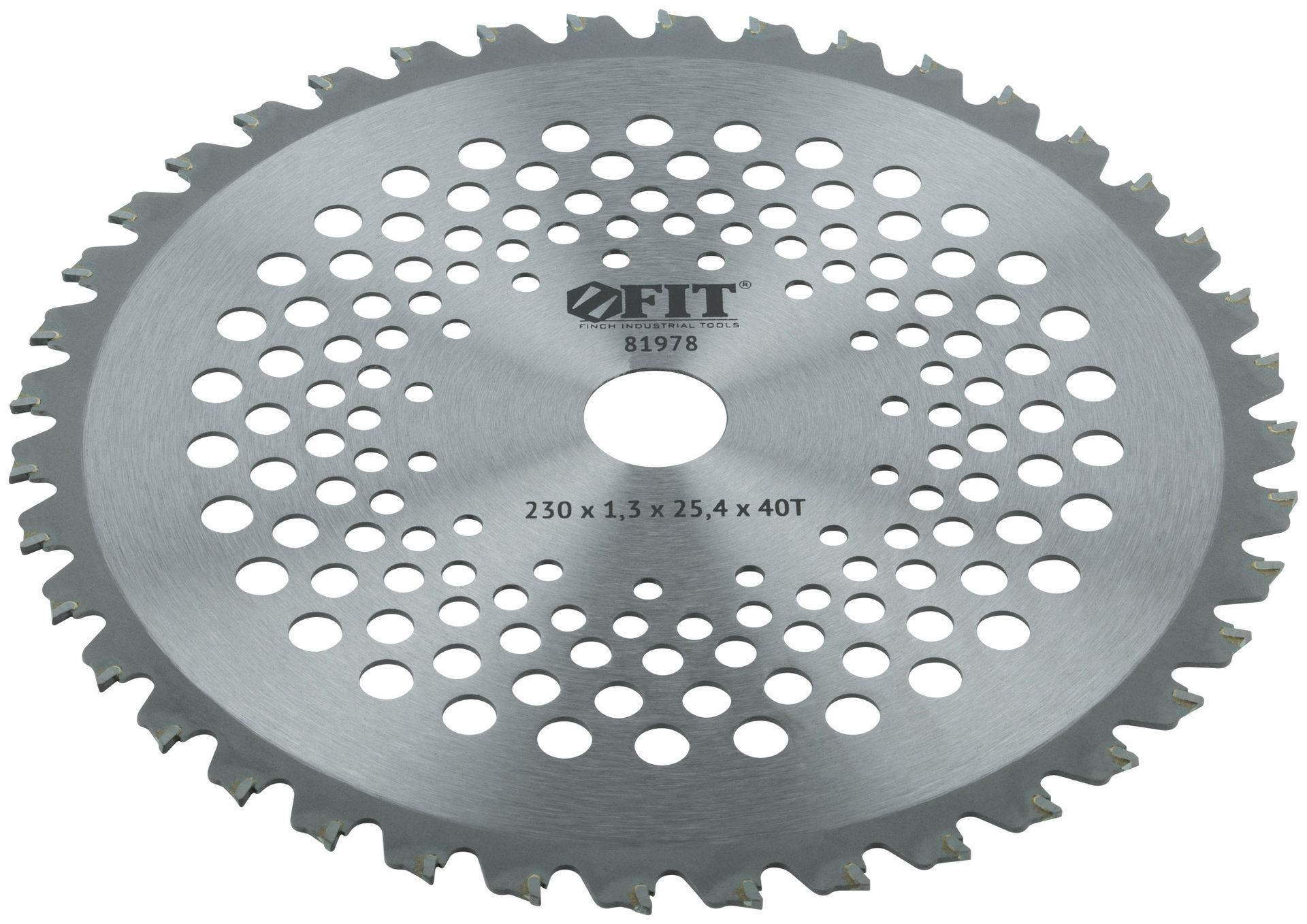 Диск для триммера, карбидные режущие зубья 230х25,4х40Т (81978)