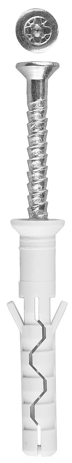 Дюбель-гвоздь нейлоновый 6 х 80 мм, потайной бортик, 70 шт ЗУБР Профессионал 4-301375-06-080