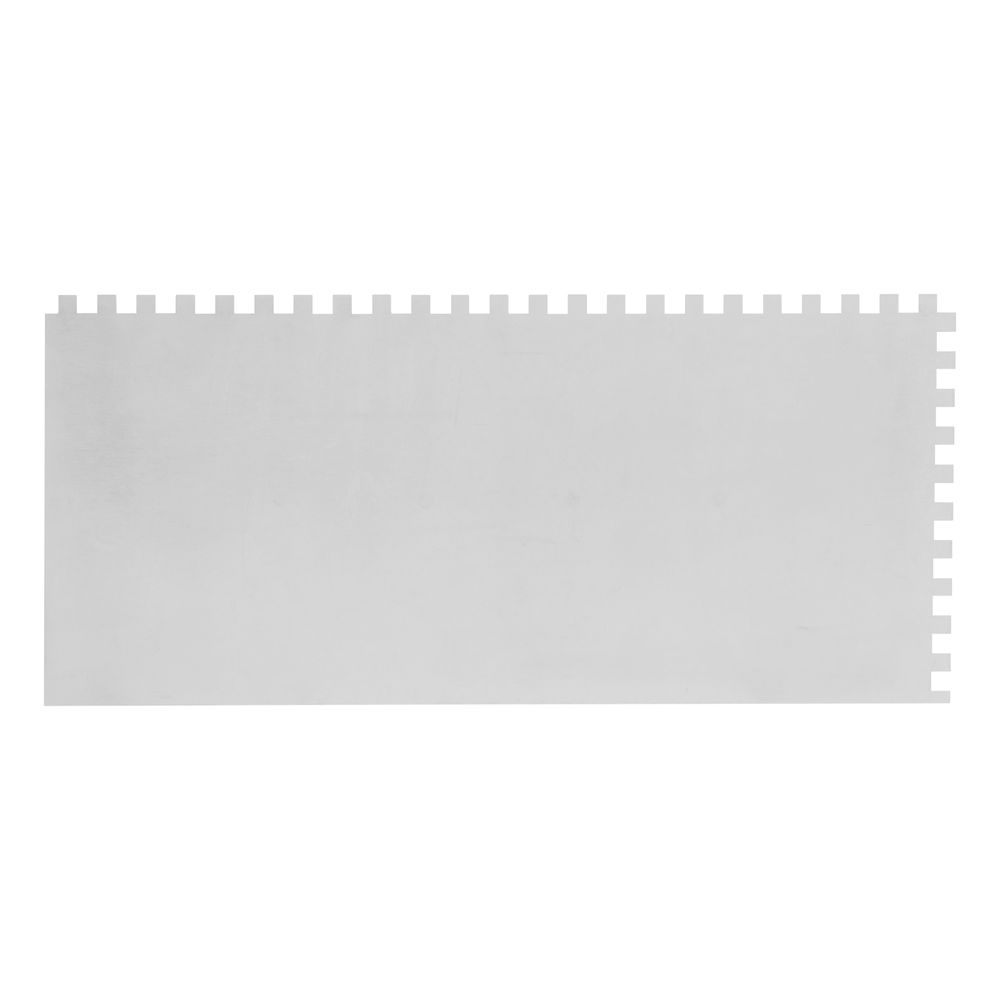 Гладилка стальная, 280 х 130 мм, зеркальная полировка, пластмассовая ручка, зуб 6 х 6 мм Matrix (86775)