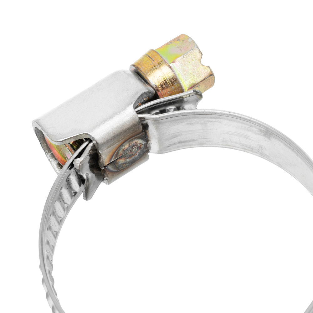 Хомуты нержавеющая сталь, Стандартное болтовое крепление 20-32 мм, 50 штук в упаковке, ширина 9 мм Сибртех (47580)