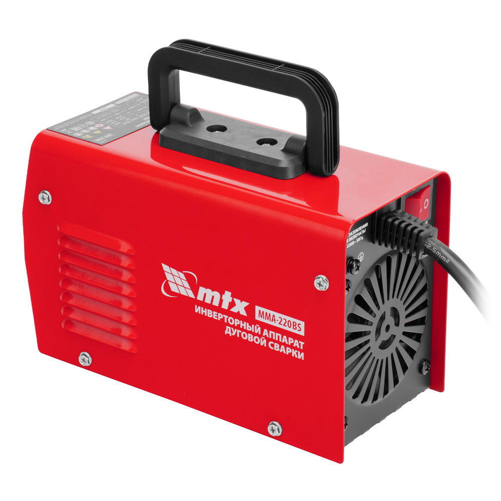 Инверторный аппарат дуговой сварки MMA-220BS, 220 А, ПВ 60% MTX (94399)