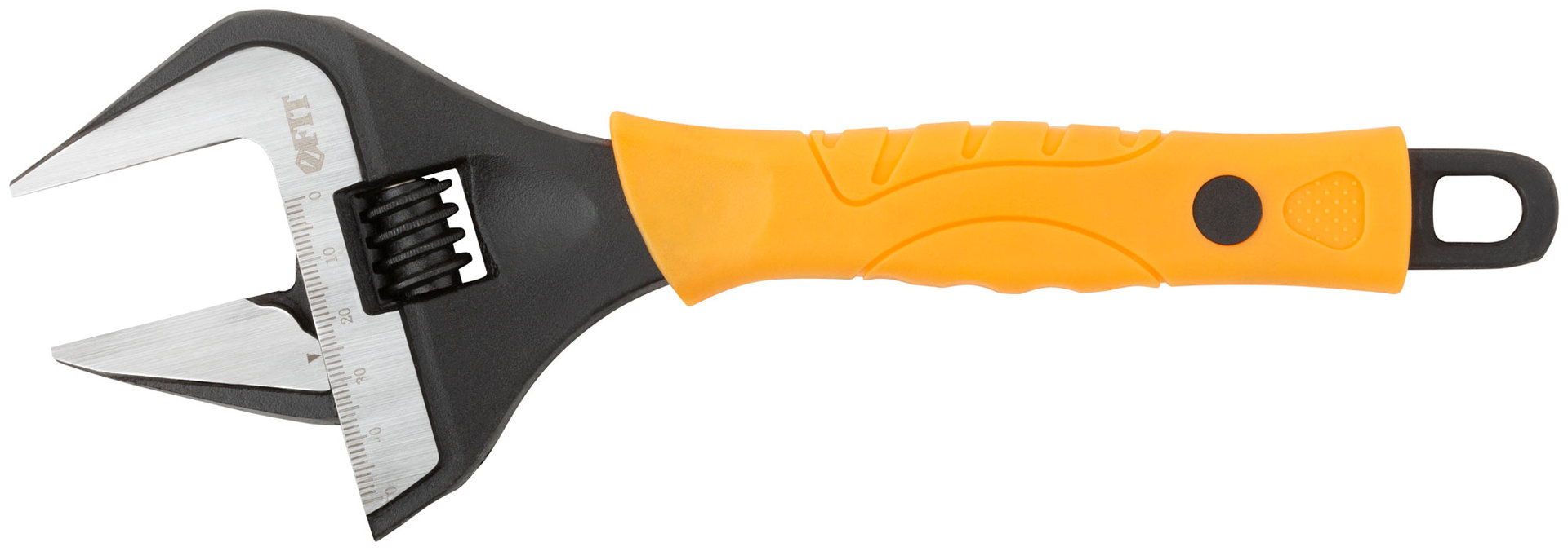 Ключ разводной Эталон, CrV, узкие губки, шкала, экстра увелич.захват, прорезин.ручка 250 мм ( 50 мм )