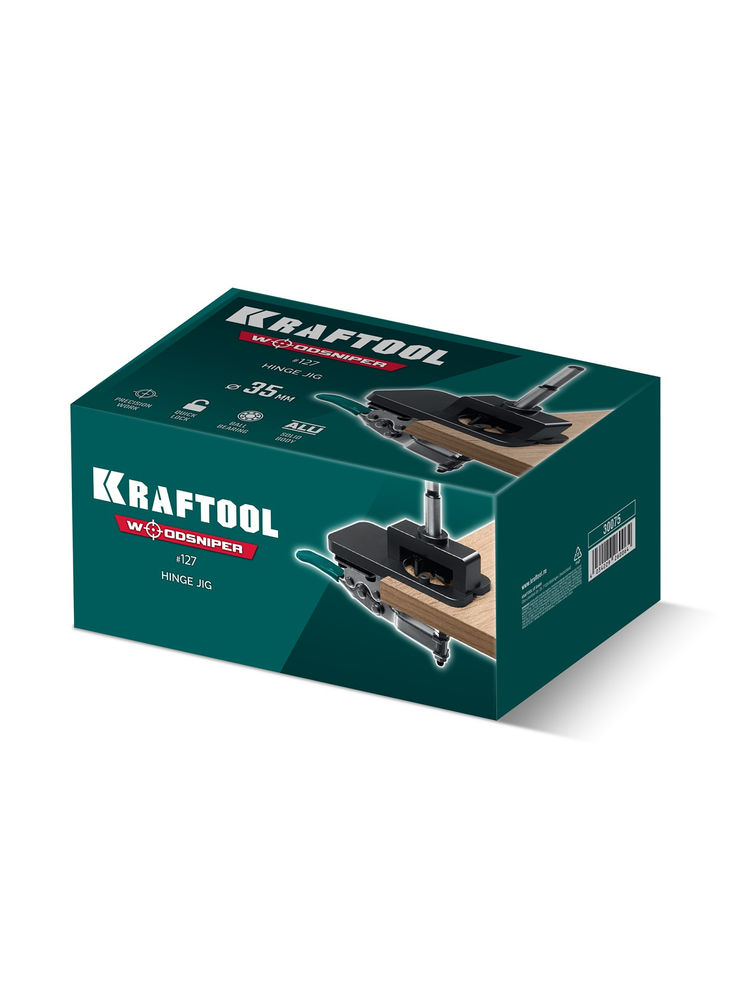 Кондуктор 35 мм для мебельных петель Woodsniper 127 KRAFTOOL 30075