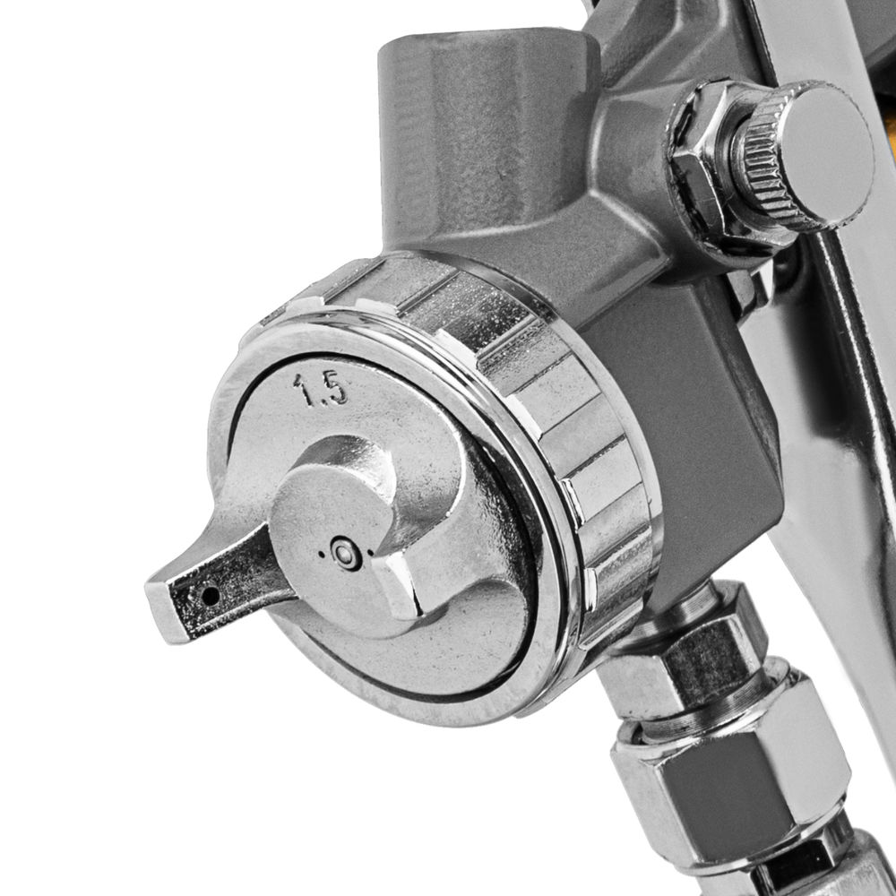 Краскораспылитель пневматический с нижним бачком V 1, 0 л, сопло D 1.2, 1.5 и 1.8 мм Matrix (57316)