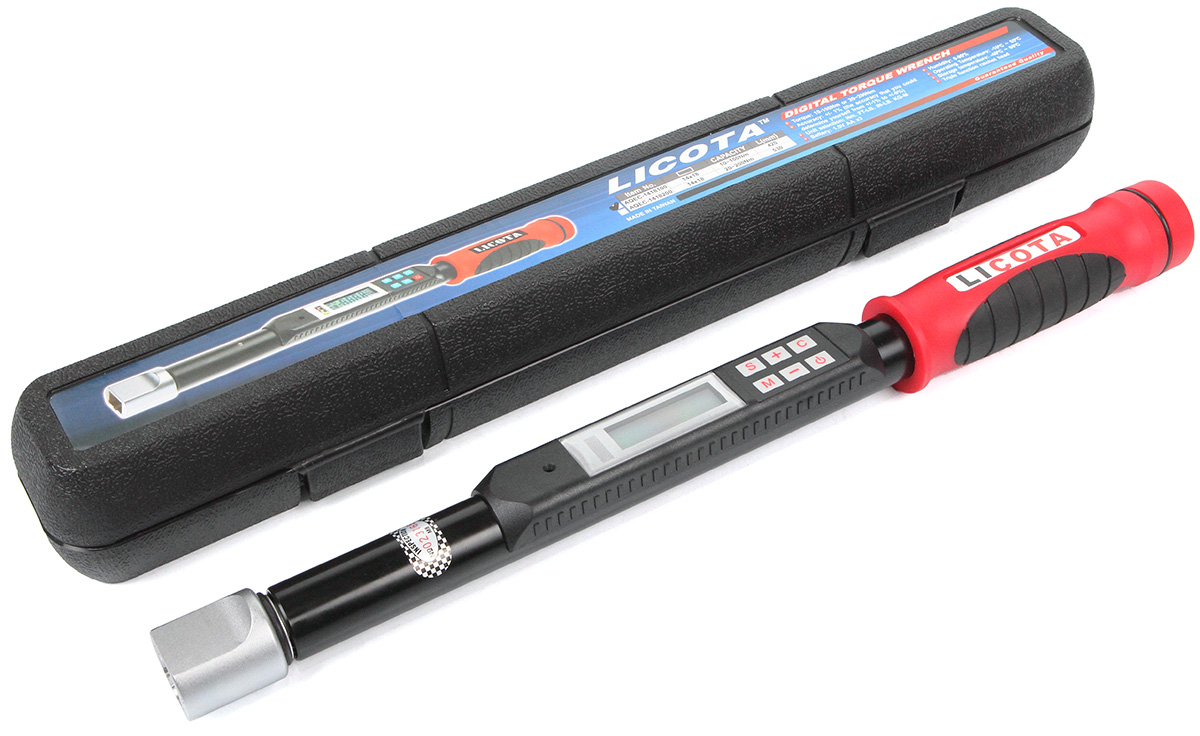 Динамометрический ключ электронный под сменные насадки14x18, 10-100 Нм AQEC-1418100 Licota