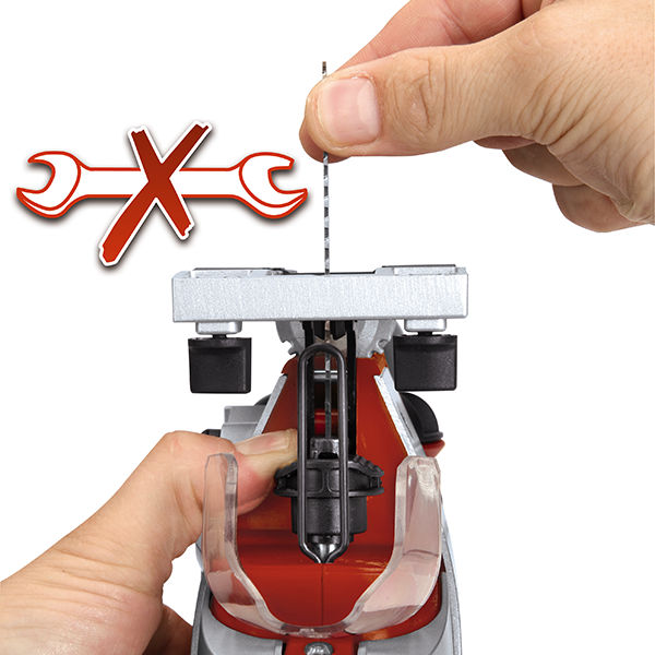 Лобзик аккумуляторный Einhell PXC TE-JS 18/80 Li, 18В,80мм,2400 ход/мин,Quick,маятник,LED,без АКК (4321200)