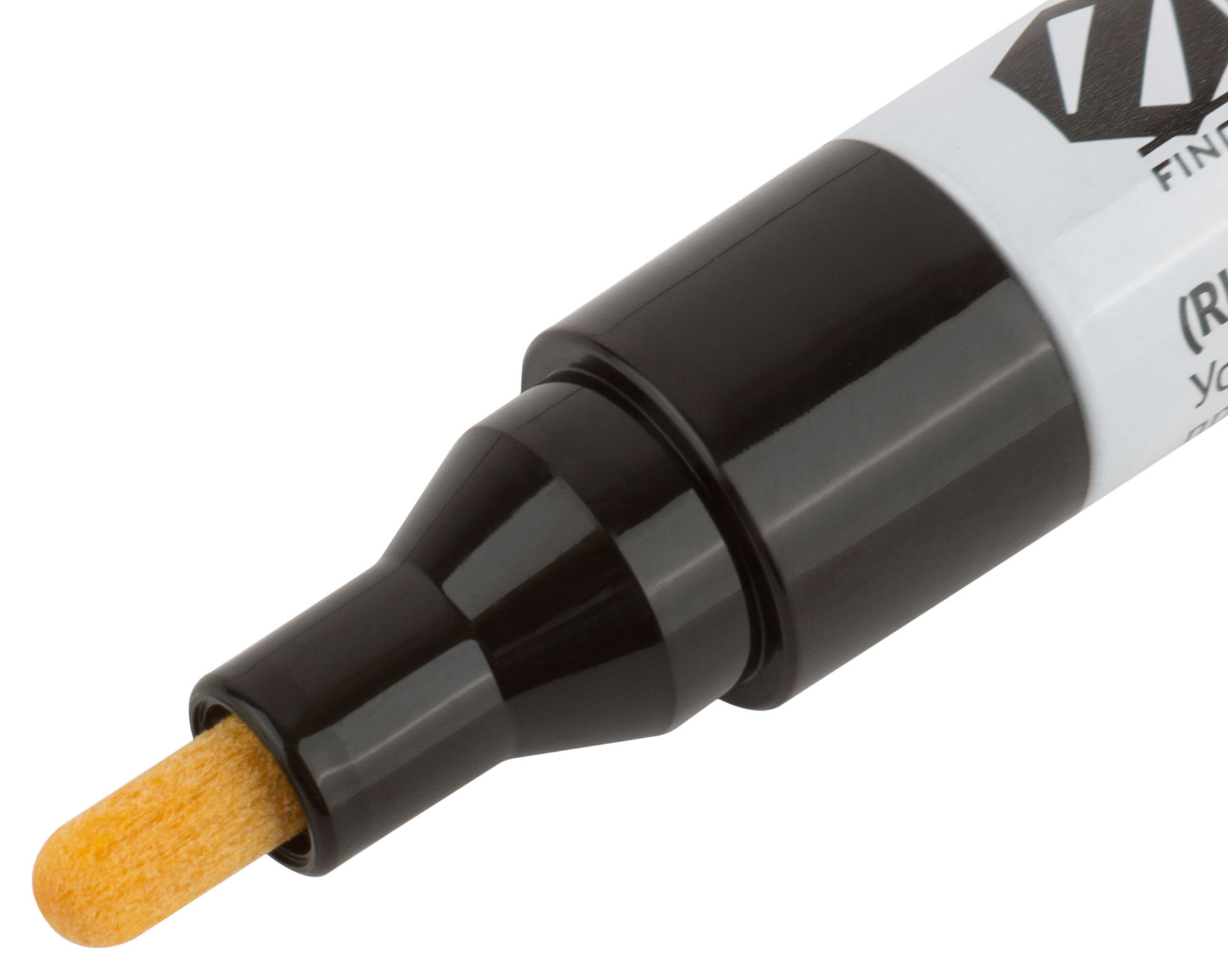 Маркер строительный с жидким красящим составом, алюминиевый корпус, черный (04353)