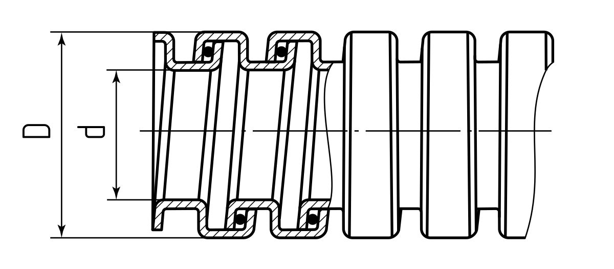 Металлорукав Р3-ЦХ 25 (Fortisflex) (40813)