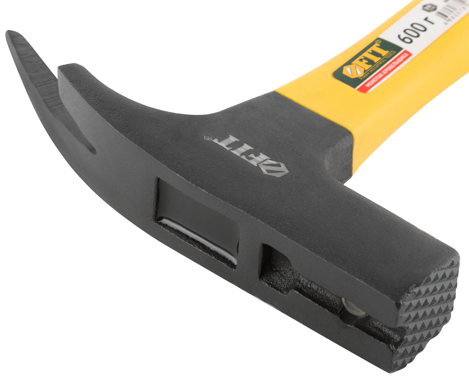 Молоток кровельщика, фиберглассовая усиленная ручка, 600 гр. (44518)