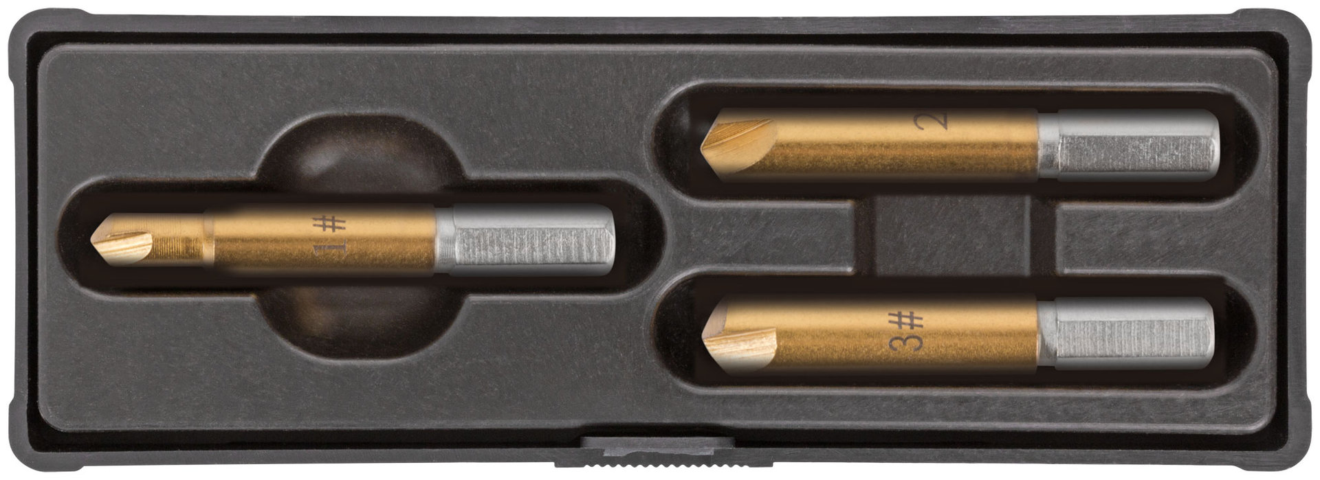 Набор экстракторов Профи, быстрорежущая HSS сталь, 3 шт. (36453)