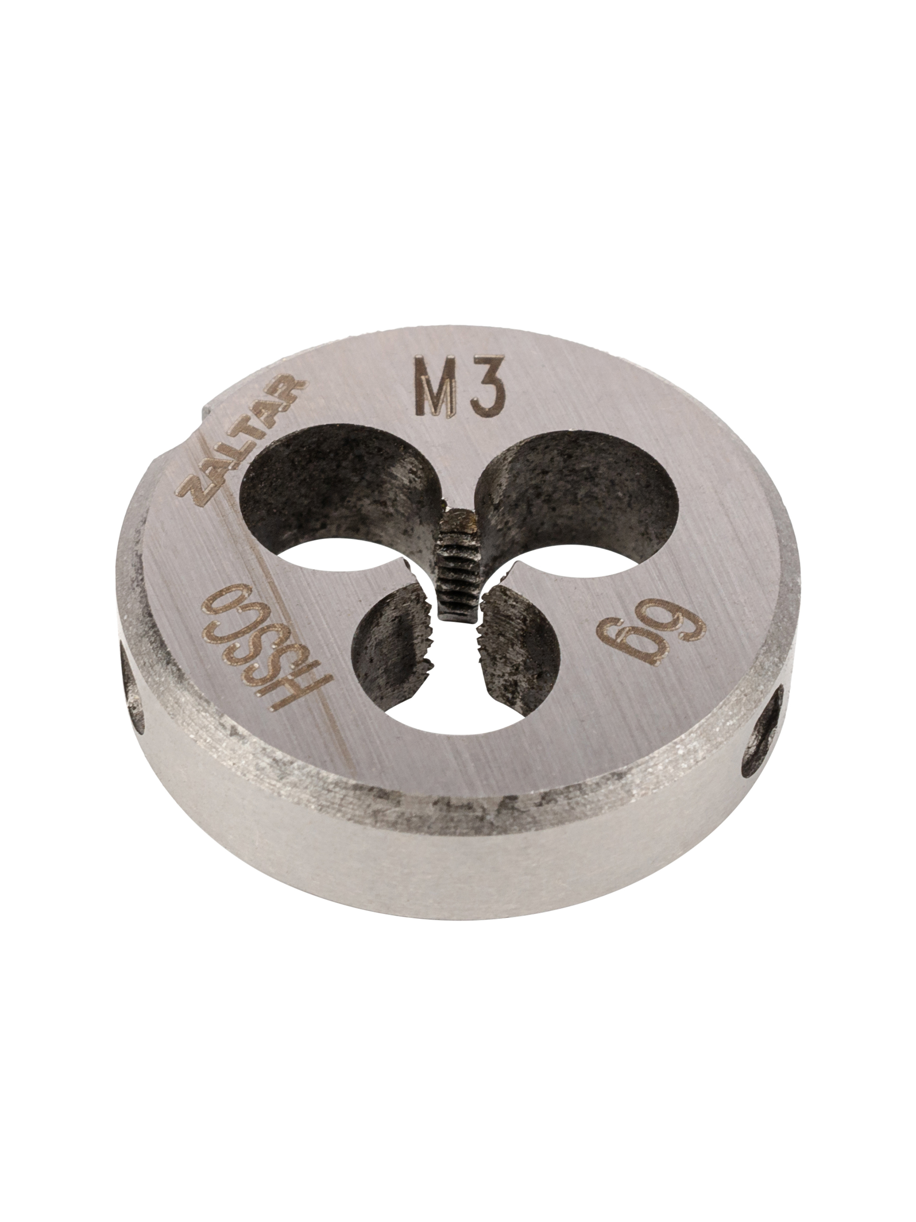 Плашка круглая резьбонарезная HSS-E, DIN 223 B (DIN EN 22568), M3 x 0.5, 20 x 5 (ZA-03801)