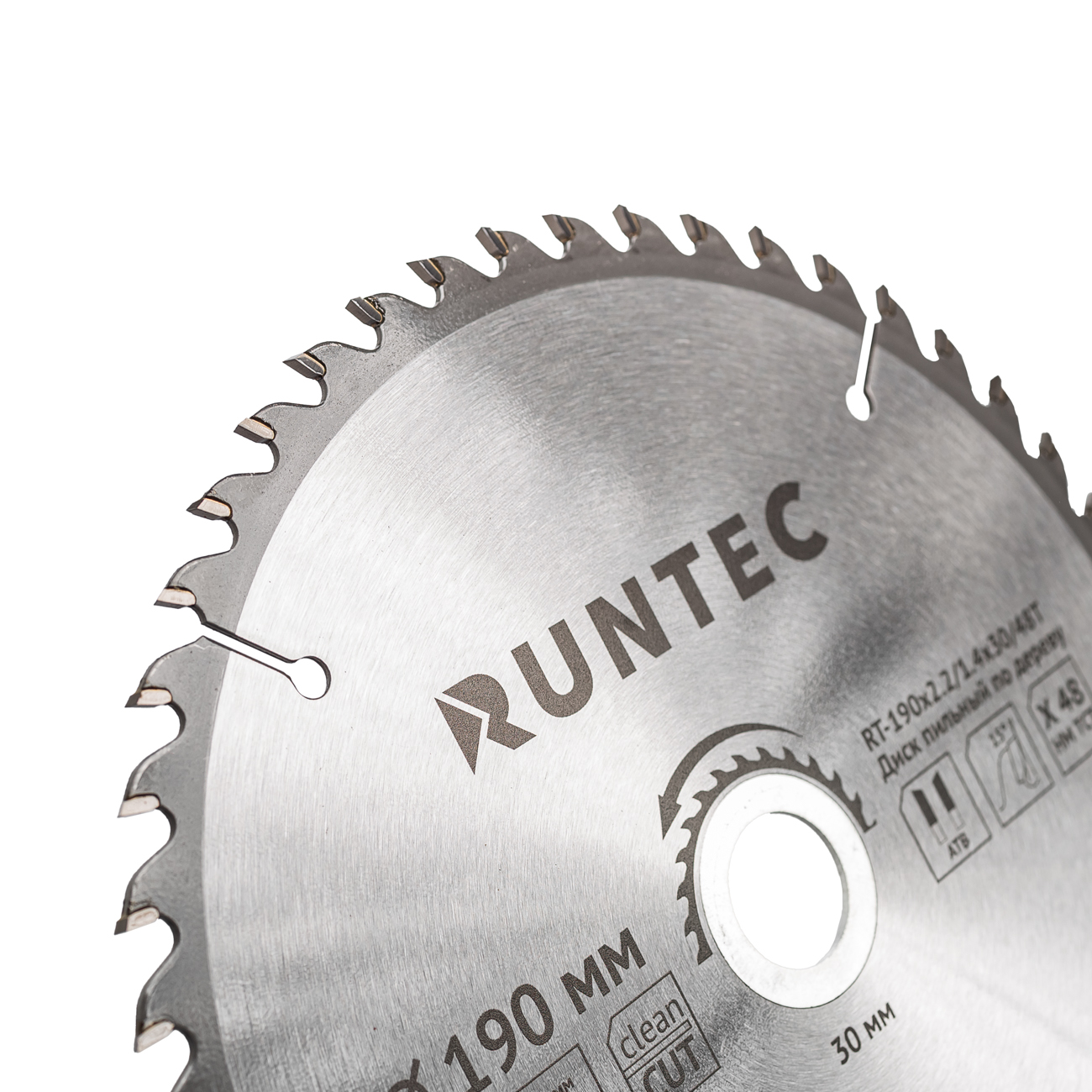 Диск пильный по дереву (190х30 мм 48T) RUNTEC RT-190x2.2/1.4x30/48T