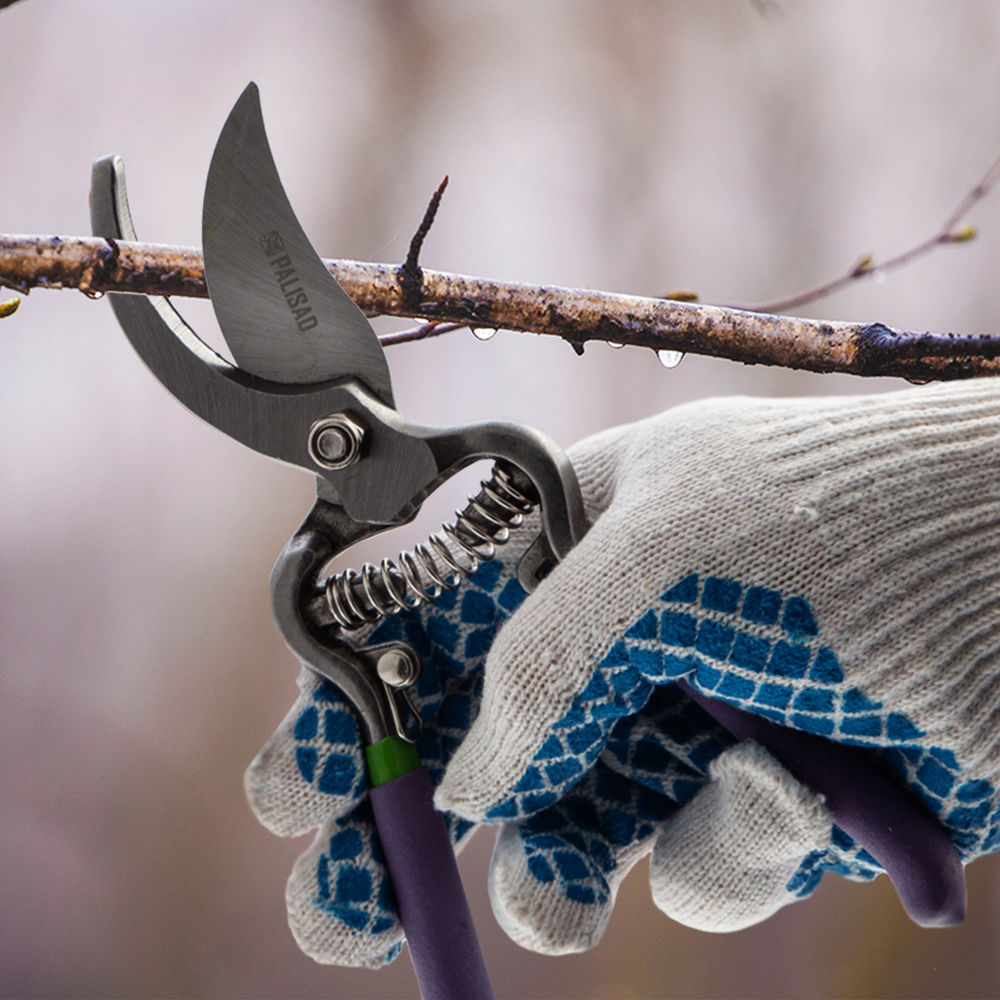 Секатор прямого реза 200 мм, обрезиненные рукоятки, Palisad (60561)