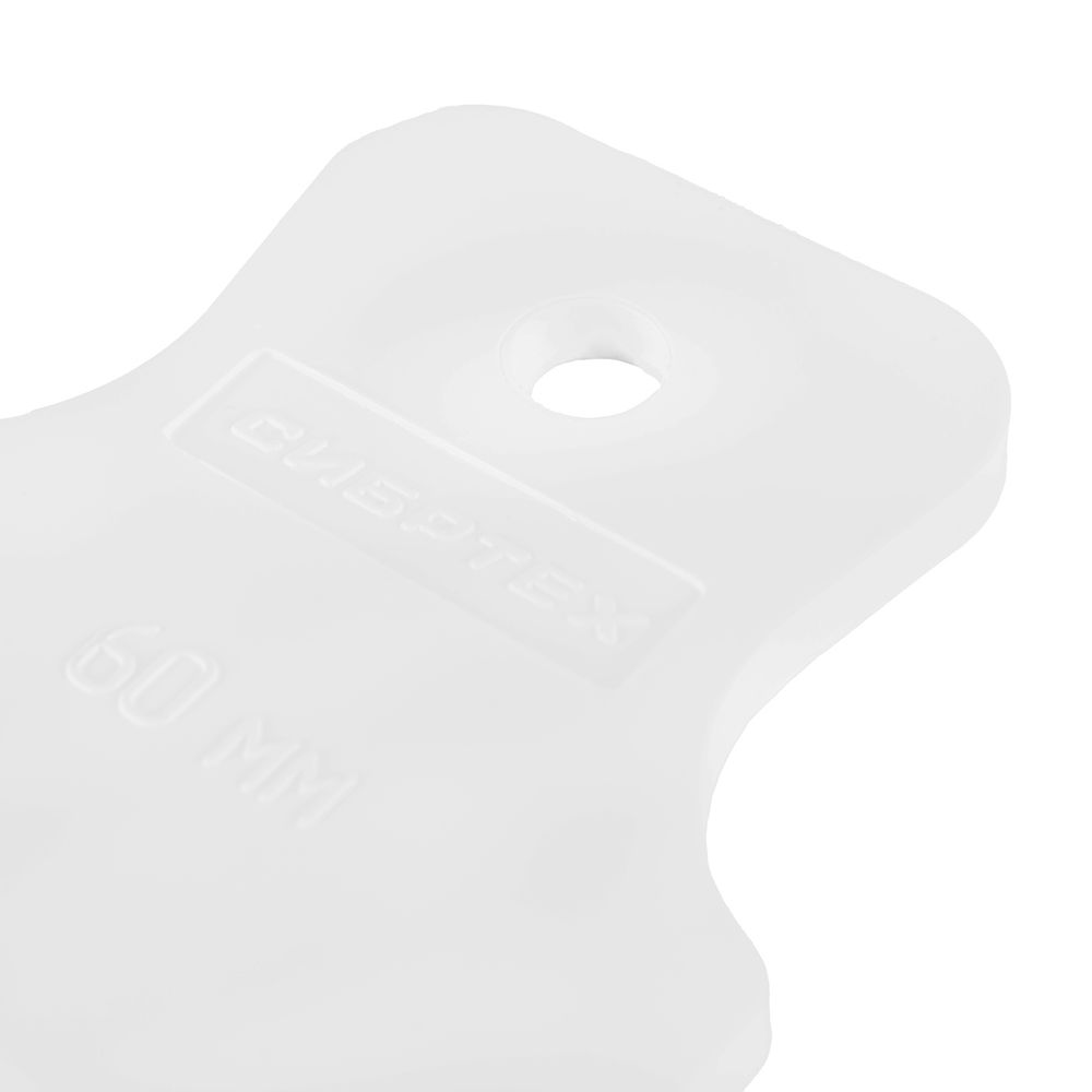 Шпатель, белая резина, 60 мм Сибртех (85832)