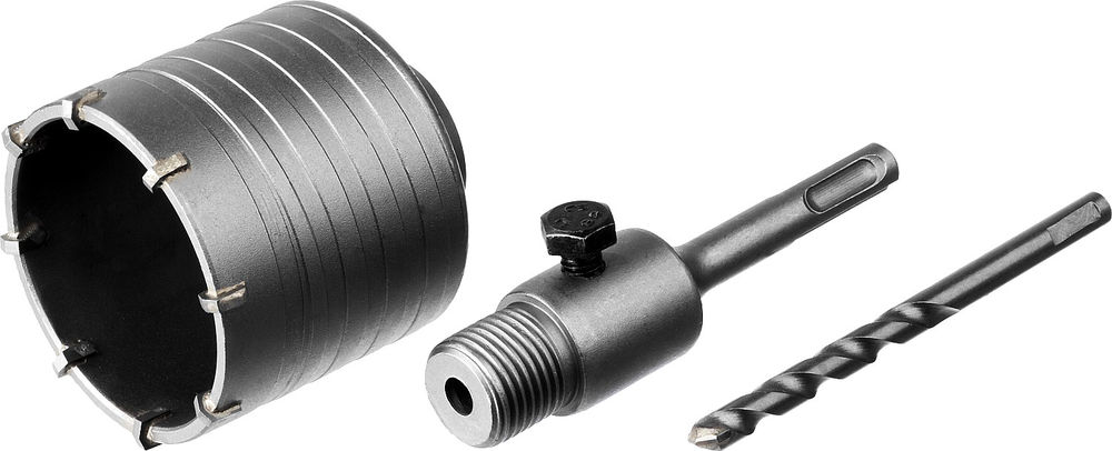 Коронка по бетону с оснасткой SDS - Plus 8Т 65 мм СИБИН 29216-65