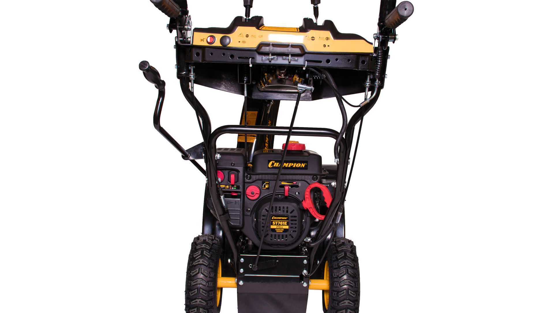 Снегоотбрасыватель CHAMPION ST761E (7,0лс 61см 6F/2R колеса 3л 81кг эл.стартер, фара,зимн.дв) (ST761E)