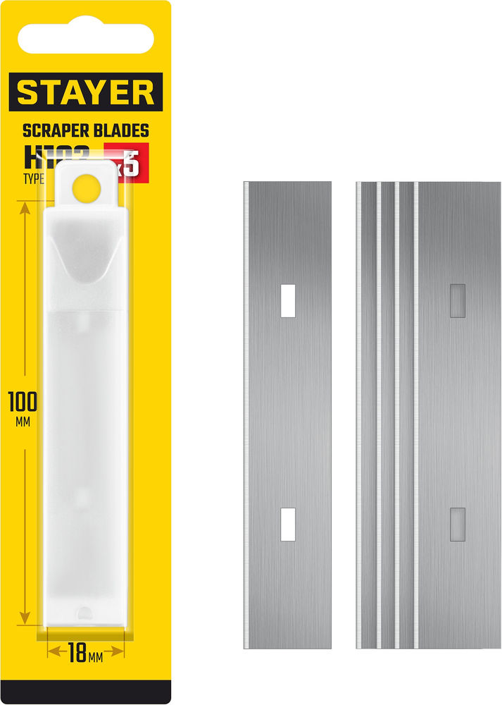 Сменное лезвие для скребка 08515, 100 мм, 5 шт STAYER 08515-S5_z02
