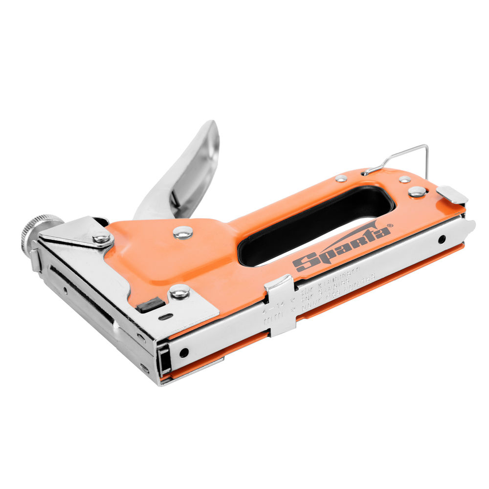 Степлер мебельный регулируемый, со скобами 200 шт, тип скобы 53, 4-14 мм Sparta (42002)