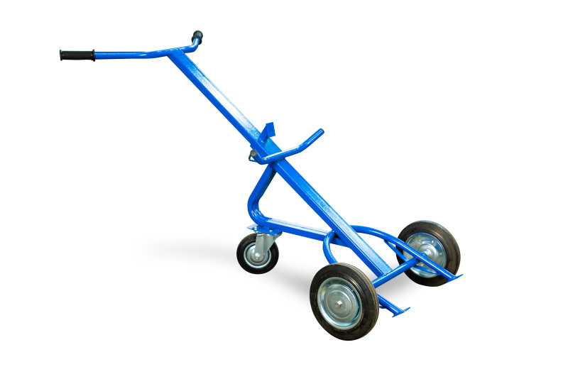 Тележка для металлических бочек TOR КБ-1 (250 пневмо+160 поворотное) (1023387)