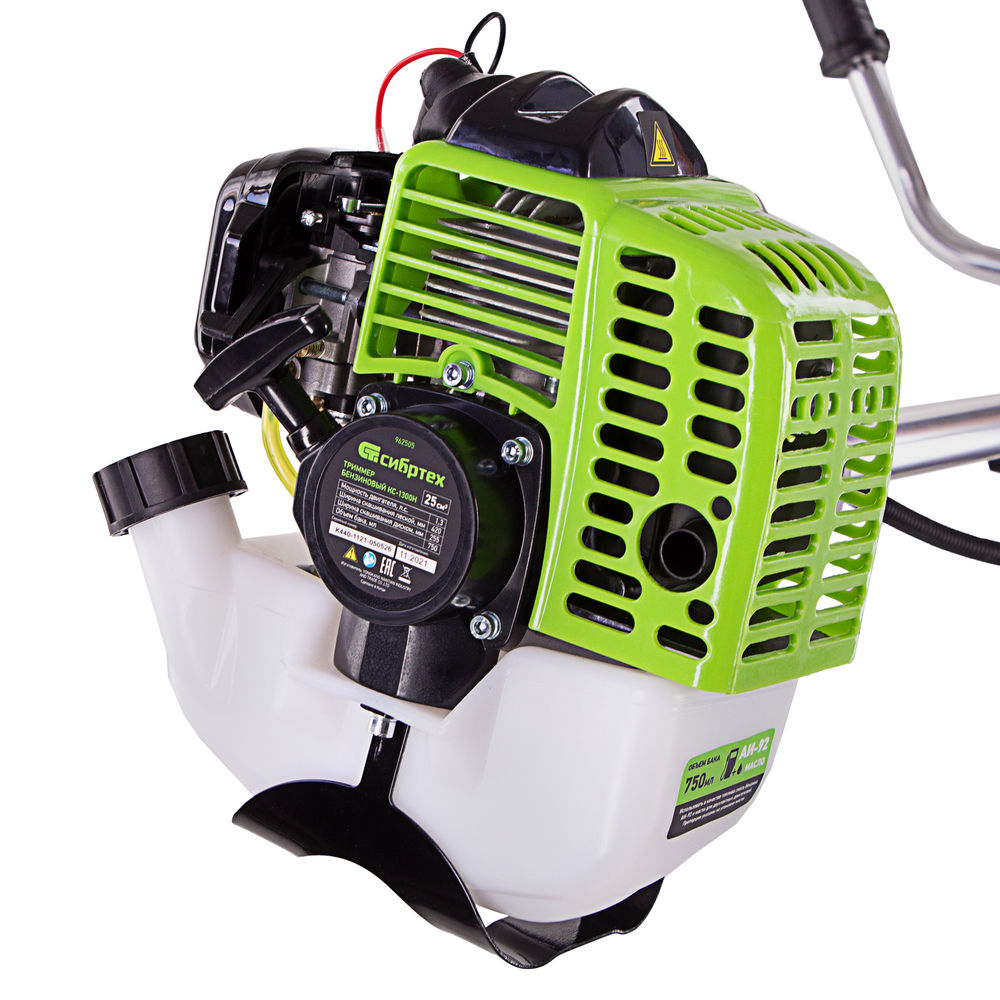 Триммер бензиновый КС-1300Н, 25 см3, неразъемная штанга, состоит из 2 частей Сибртех (962505)