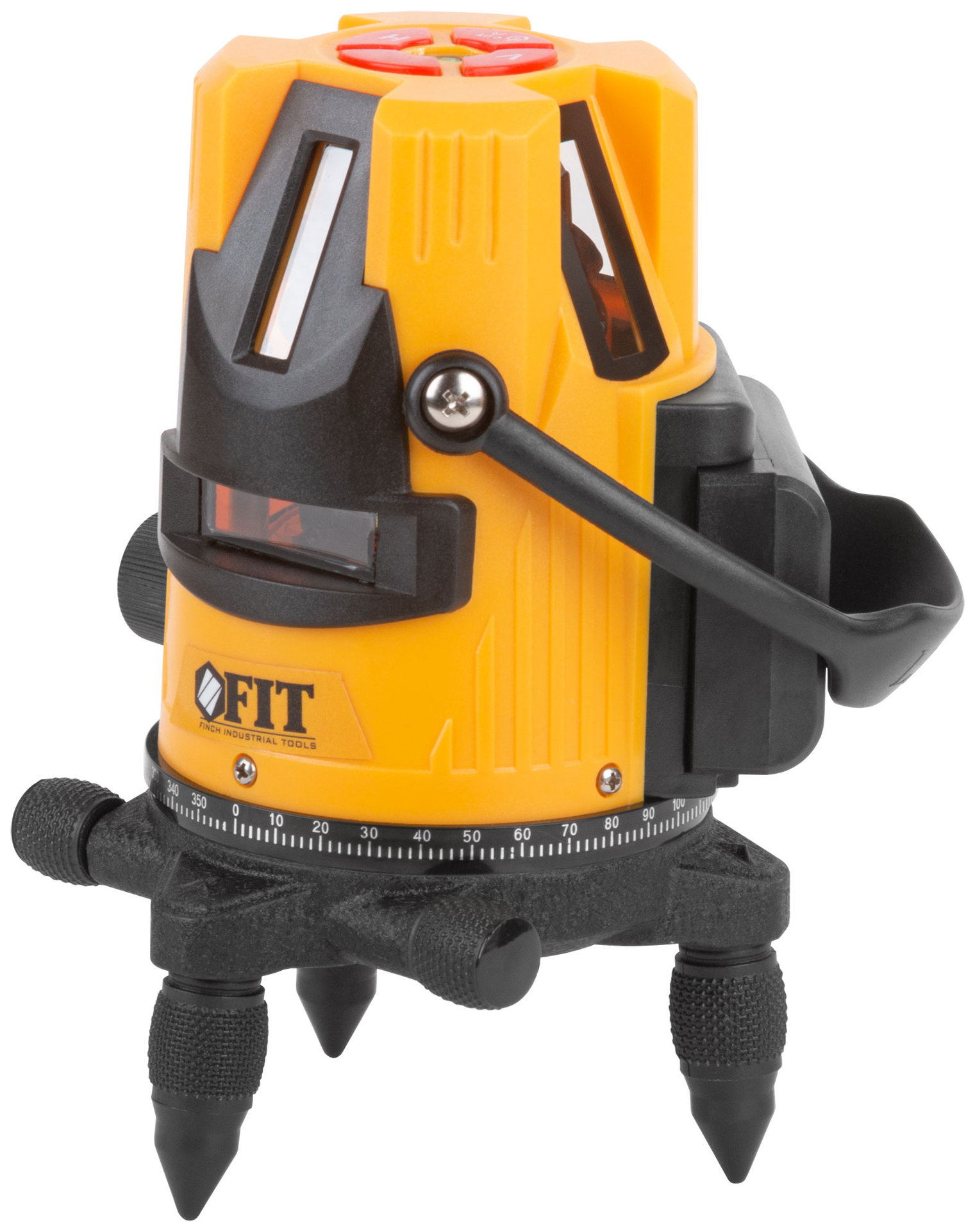 Уровень лазерный самоуспокаивающийся, зеленые лучи, горизонталь + 4 вертикали, диапазон 20 м, Li-Ion аккум., 2 уровня яркости, без треноги, коробка (18635)