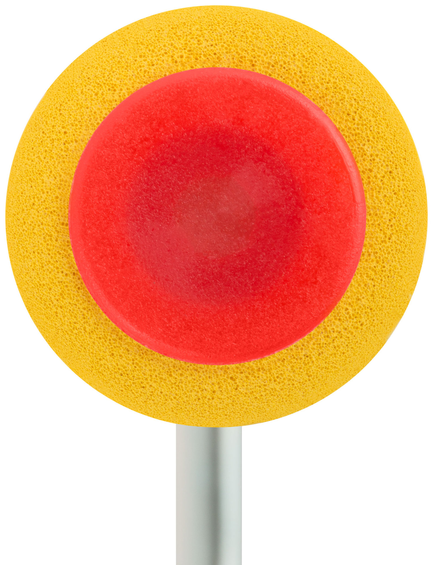 Валик прижимной для обоев резиновый, желтый 50 мм (02980)