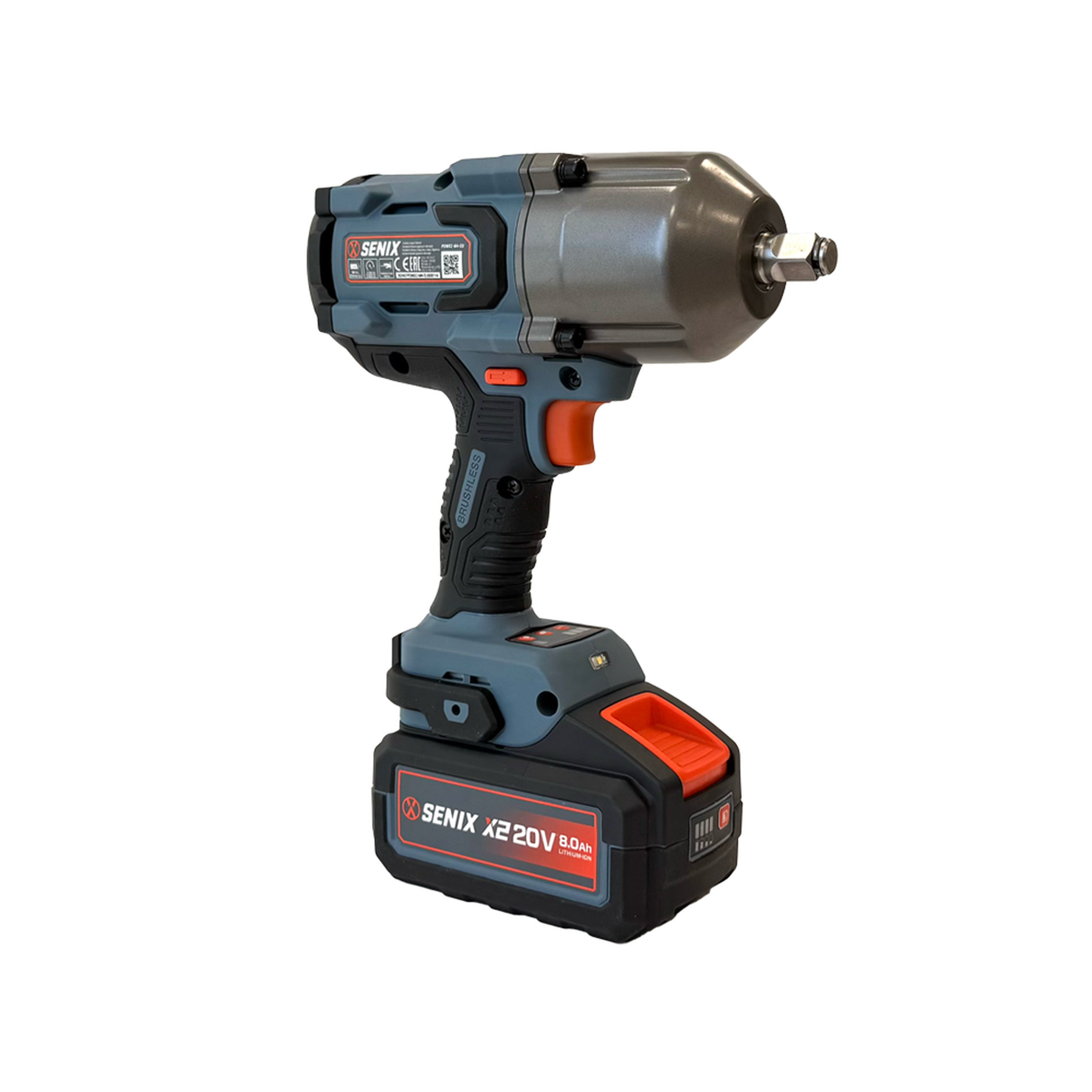 Импульсный гайковерт 1/2, 1350 Нм, акб 8Ач, зу 6А X2 20В