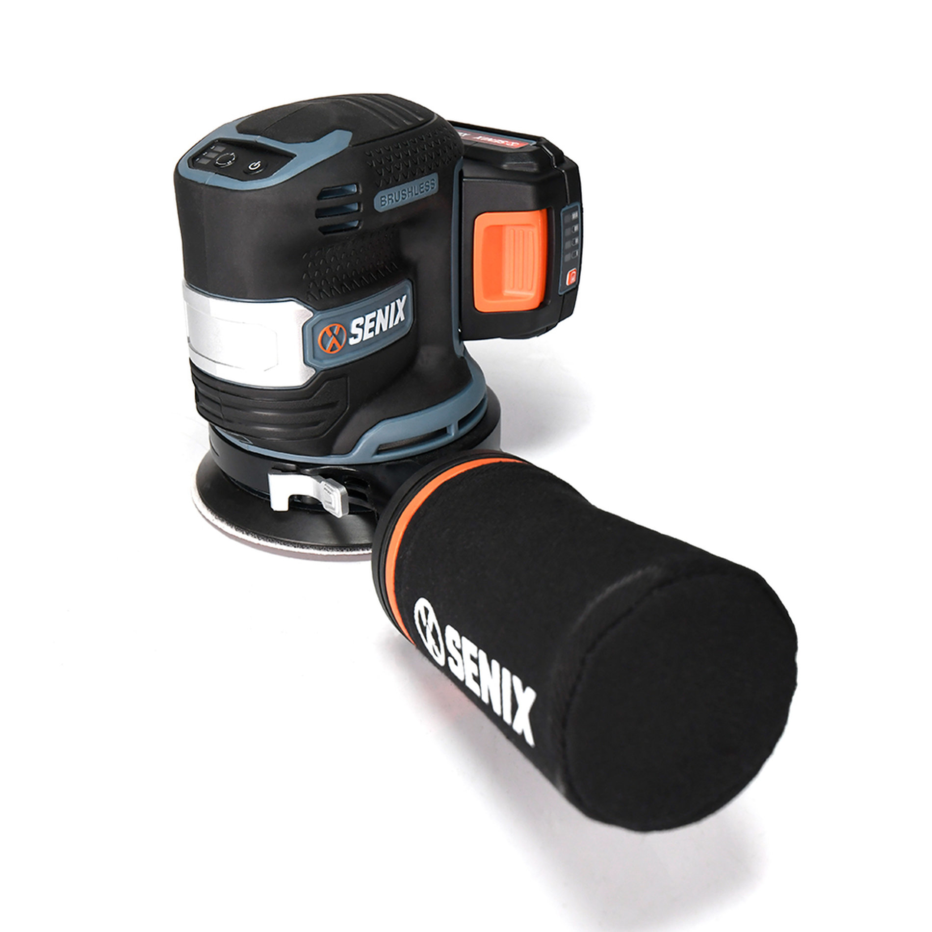 Орбитальная (эксцентриковая) шлифмашина, бесщ.дв., 125 мм, с 1 АКБ, 1 ЗУ X2 20В