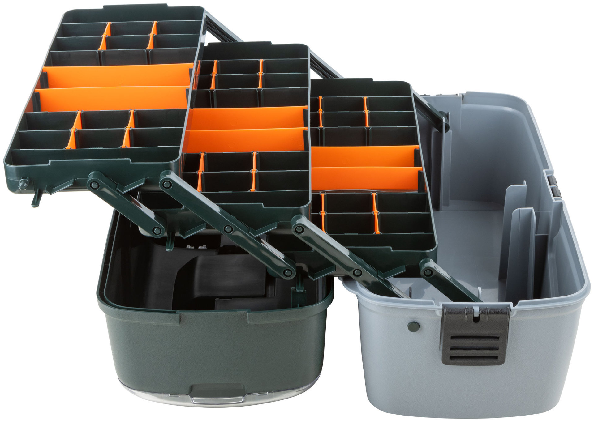 Ящик для инструмента раздвижной пластиковый с 3-мя кантилеверами отделениями 18 ( 465х230х250 мм )